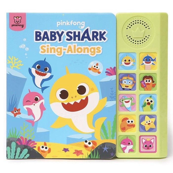 Pinkfong Baby Shark Sing-Alongs 10 Button Soundbook For Toddlers 1-3
