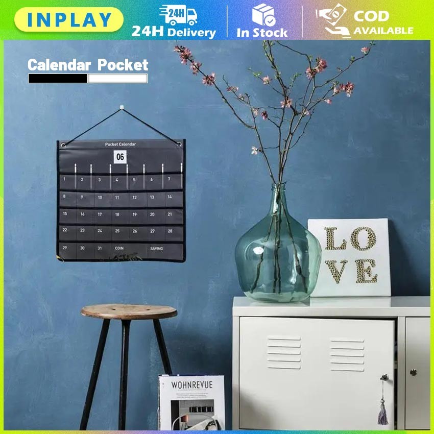 

Wall Hanging Calendar Pocket / Tas Gantung Dinding Kalender Serbaguna / Calendar Tas Penyimpanan Wall Decor