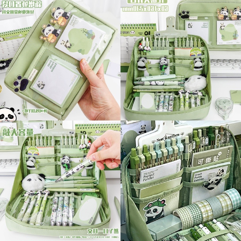 

RB CHARMANT 12-Layer Super Large Capacity Pencil Case Kawaii Canvas Pencil Box Pen Pouch Organizer