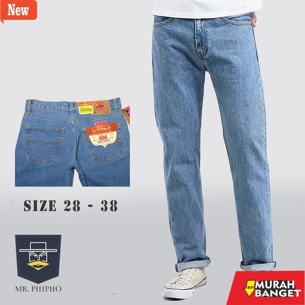 Denim Panjang Pria Celana Jeans Lea 606 Reguler fit Celana Jeans Pria LEA Jens Panjang Pria Best Sel