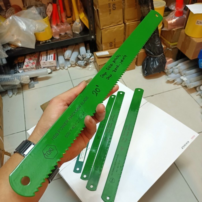 mata hacksaw 20" 500x40x2.0x4T toki / mata gergaji besi toki 20" hack Saw Blade hss JF