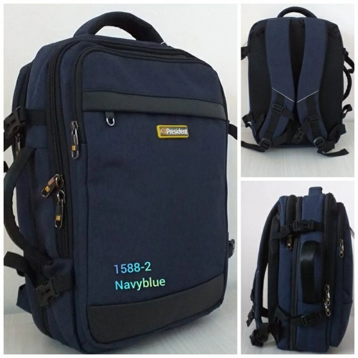 Tas Ransel President-18 Inch Expanding - Biru 1588-1