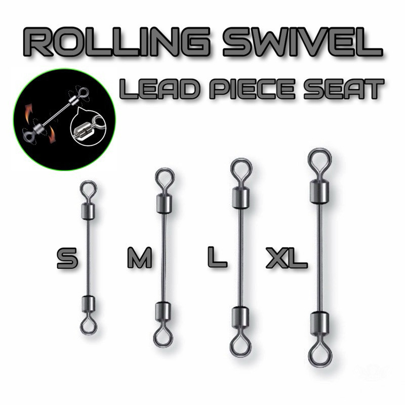 Kili Kili Panjang Pancing Rolling Swivel Lead Piece Seat (50pcs)