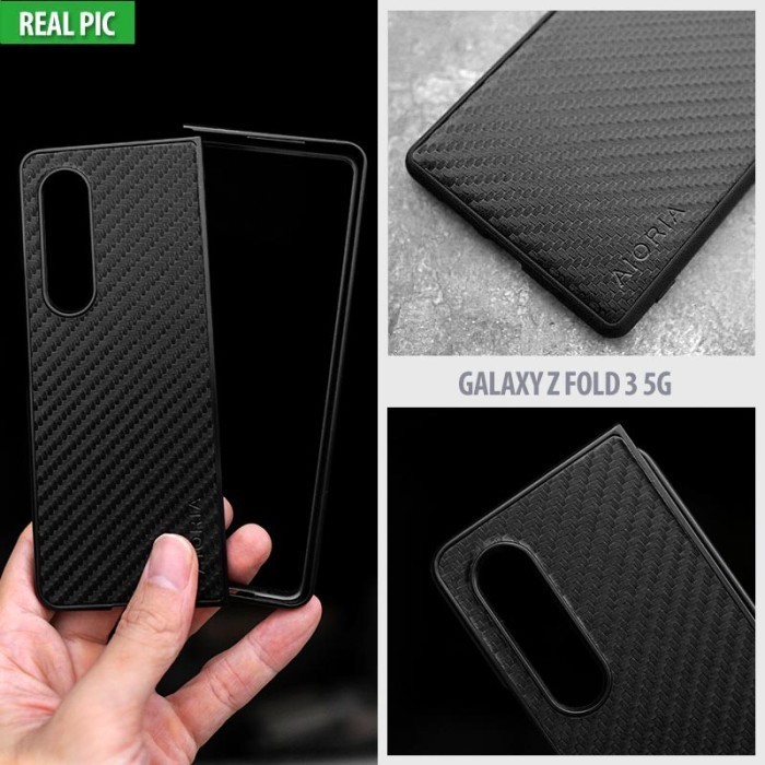 BEST AIORIA Carbon Fiber Soft Case Samsung Galaxy Z Fold3 Flip3 Fold Flip 3 - Z Fold3