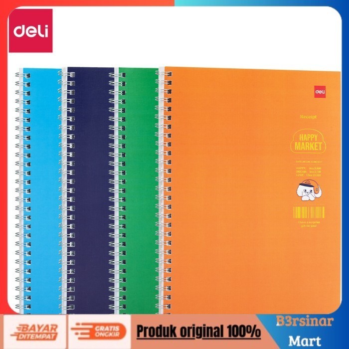 

[KUALITAS TERBAIK] Deli Loose-Leaf Buku Notebook Spiral B5 60 Halaman ELB560 - Happy Market
