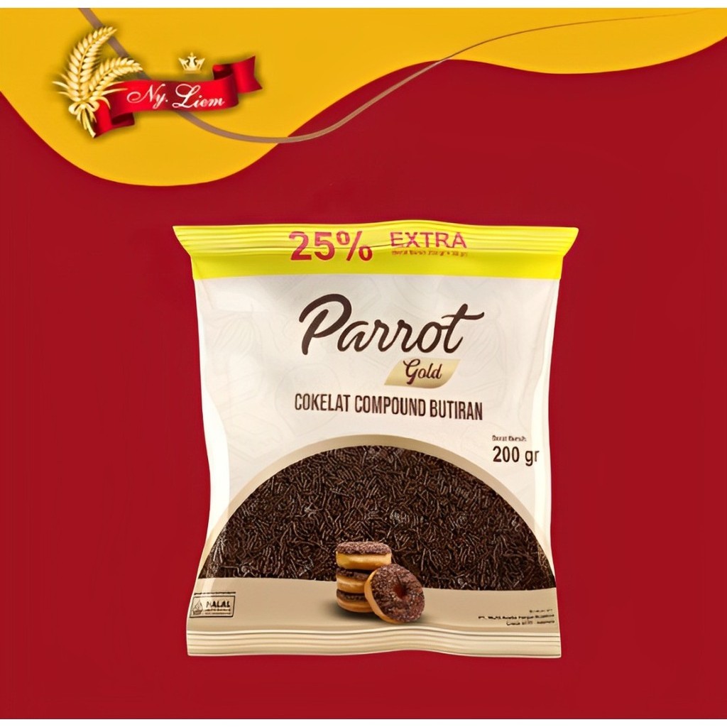 

PARROT Coklat Butir DARK 200 gr