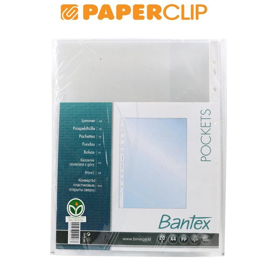 

CLEAR POCKET BANTEX 8040 A4 ISI 20 OHP