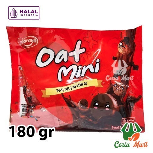 

Naraya Oat Mini Coklat 180 gr Mini Snack Bar Anak