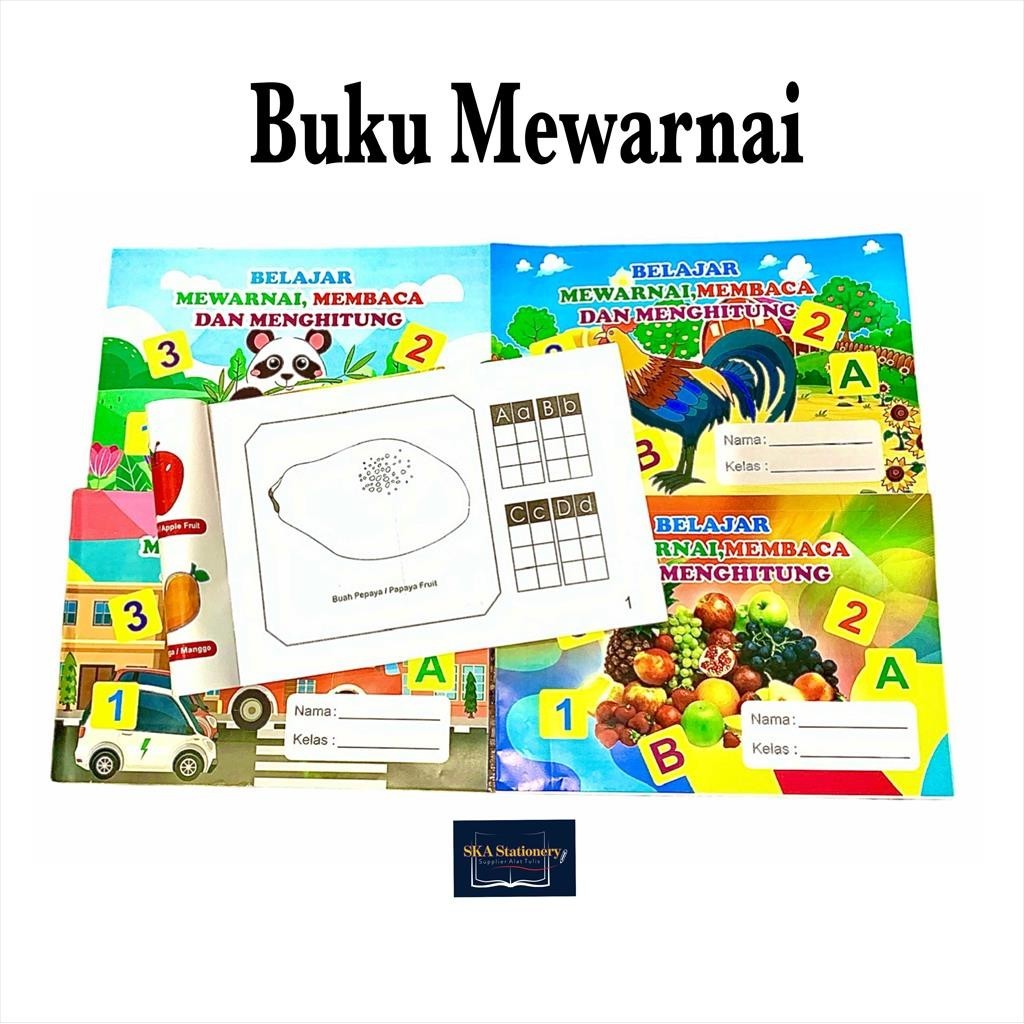 

Buku Mewarnai Anak / Buku Edukasi Anak Bergambar (Pcs)
