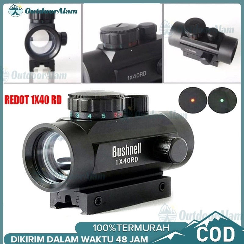 Teleskop Bushnell1x40 Green dot hologram metal RD / Red dot 1X40 / Teleskop GSR 1X40RD