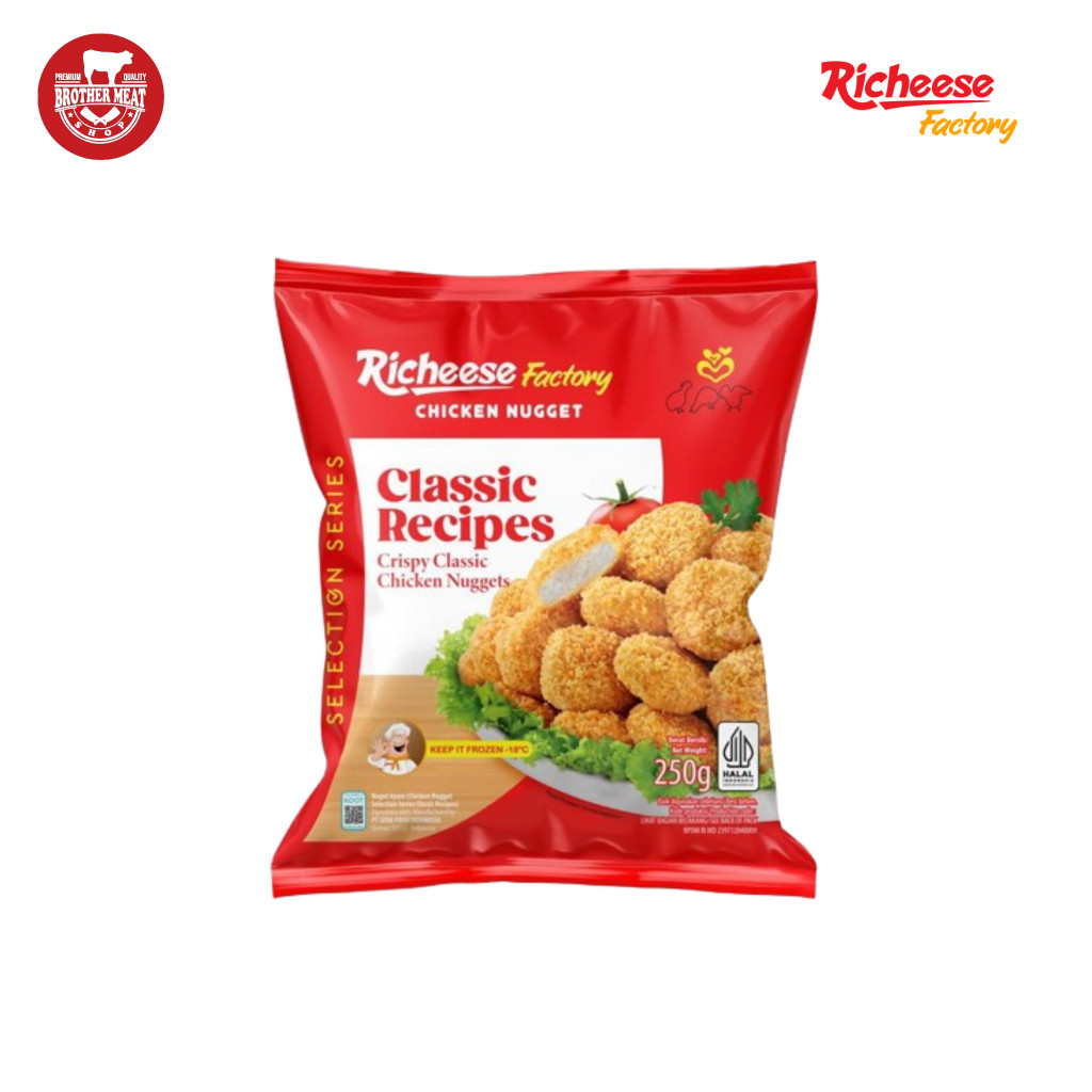 

Richeese Factory Chicken Nugget Classic Recipes 250 gr