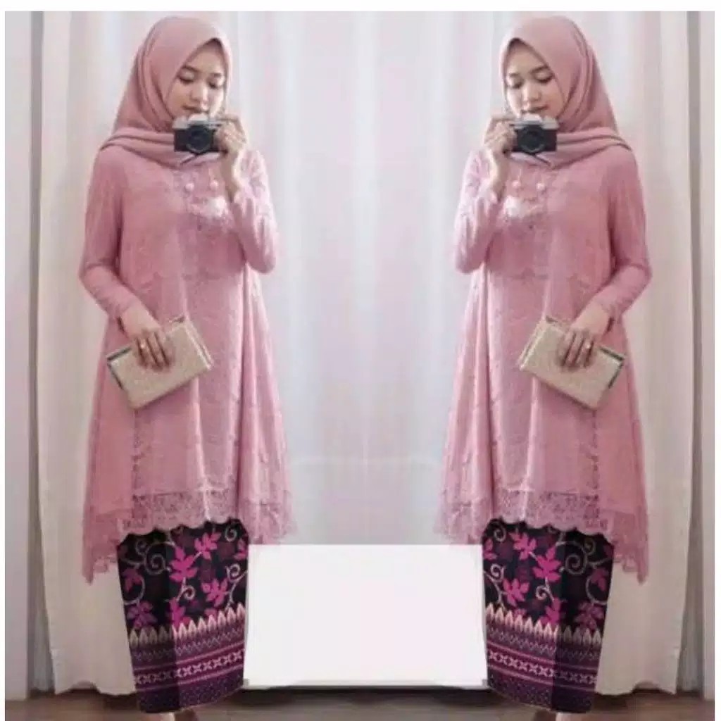 SPESIAL Terlaris SETELAN KEBAYA ADELIA+ ROK PRSKET_KEBAYA DALAM YGLEMBUT (100%_) Kebaya Brokat / KEB