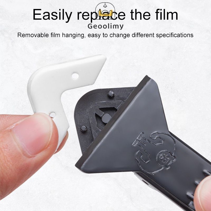 Logam Squeegee Scraper Kaca Squeegee Scraper Sudut Sisa Lem Kecantikan Alat Jahit Set Squeegee Geool