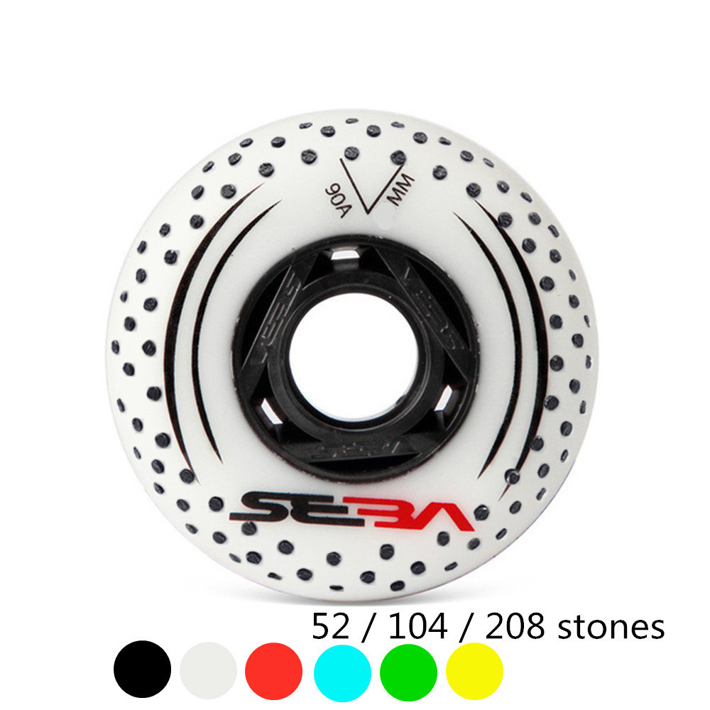 Original SEBA 85A 90A Slalom Slide Flints Skating Wheel 52 104 208 Firestones Fire Stone Spark Inlin
