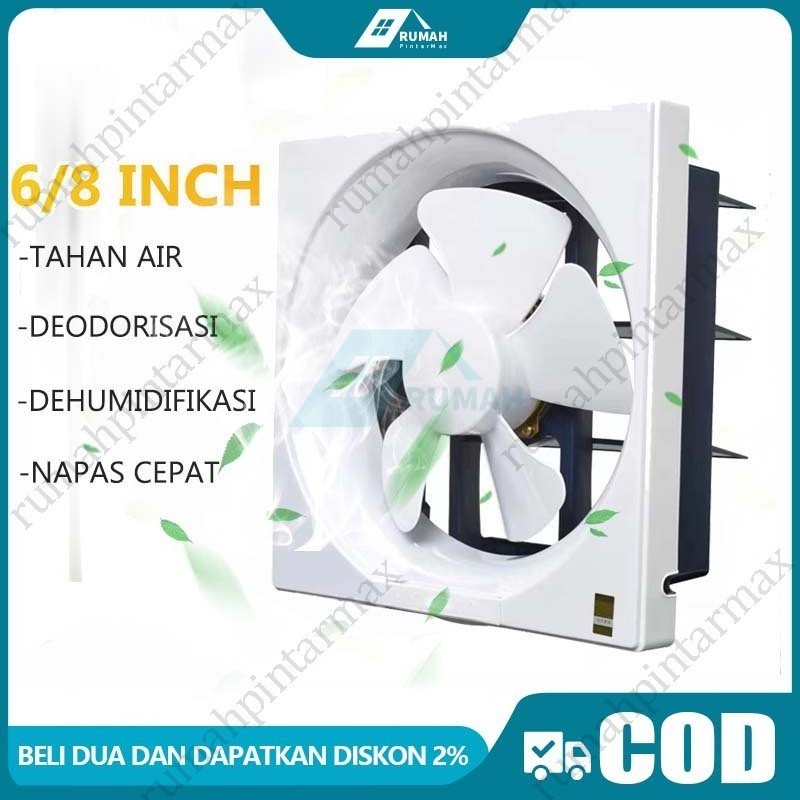 WALL EXHAUST HEXOS/HEKSOS FAN DINDING 10" (25 CM) EXHAUST FAN TEMBOK EXHAUST HEXOS/HEKSOS 10 INCH CE