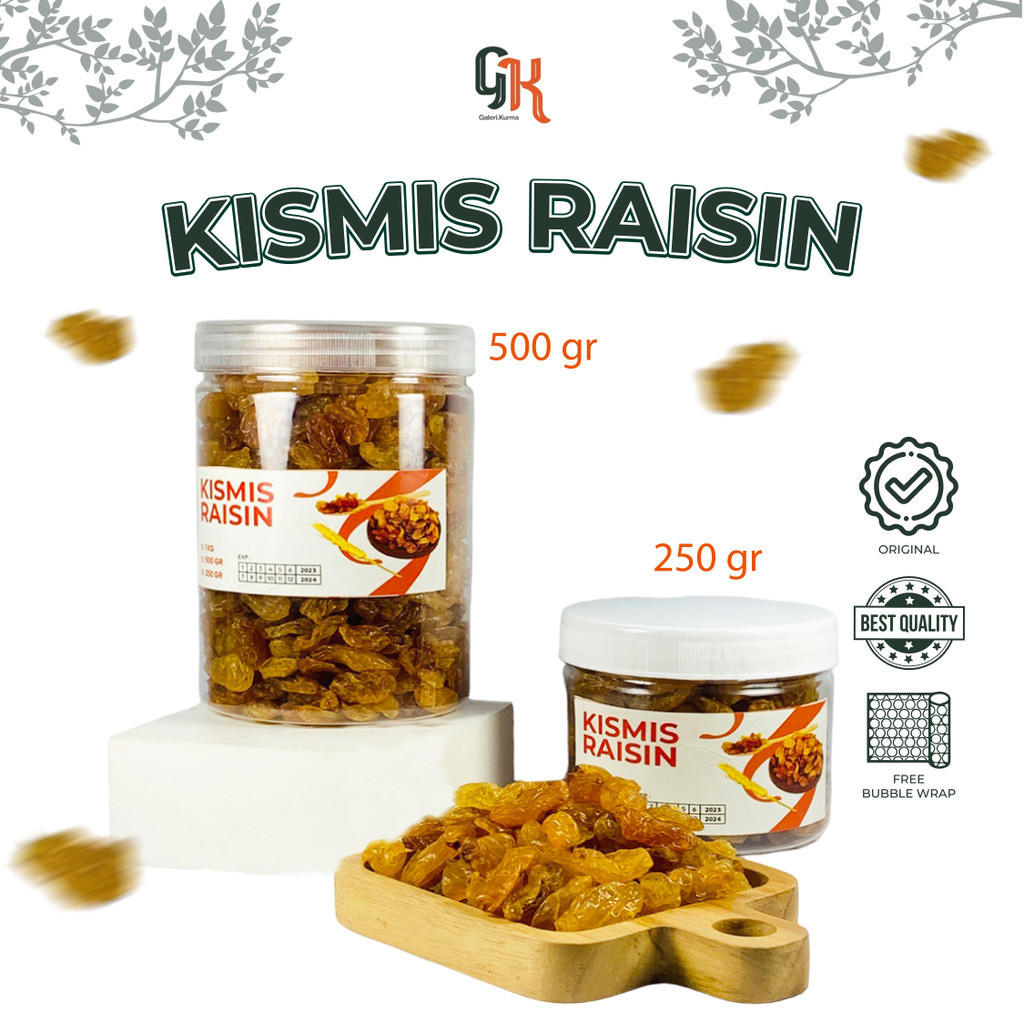 

Kismis Arab Premium Golden Raisin Asam Manis 250gr Kismis Mutiara Oleh Oleh Haji dan Umroh