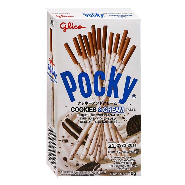 

Glico Pocky Cookies And Cream 40G - best suplemen Shopee