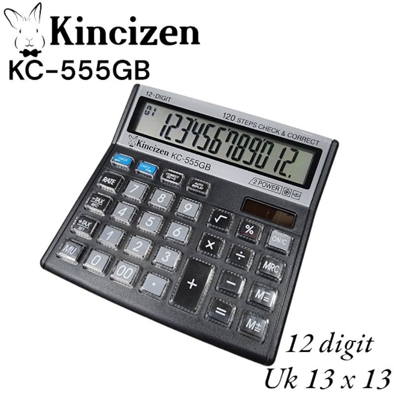 

KINCIZEN KALKULATOR DAGANG 12 DIGIT KC-555GB CITIZEN CT-555GB