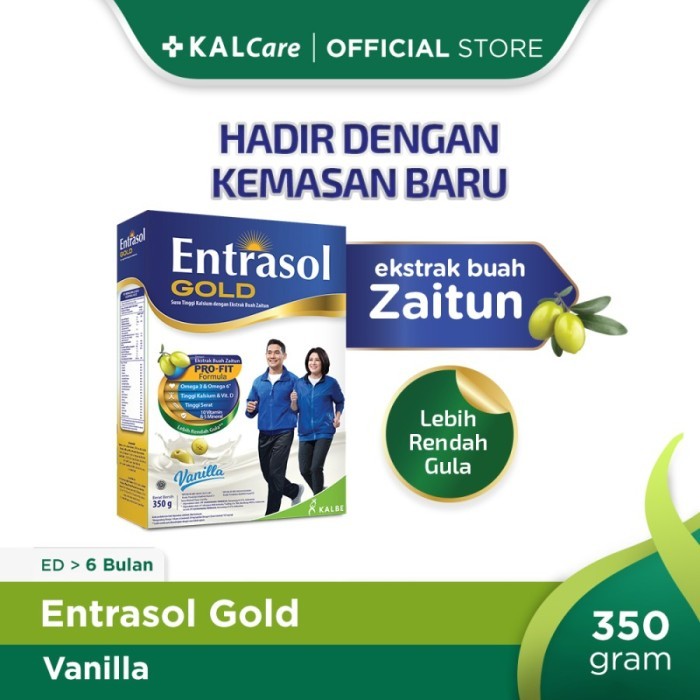 

ENTRASOL GOLD PLAIN COKLAT VANILA 370 GR / SUSU ORANG TUA / ENTRASOL - Vanila