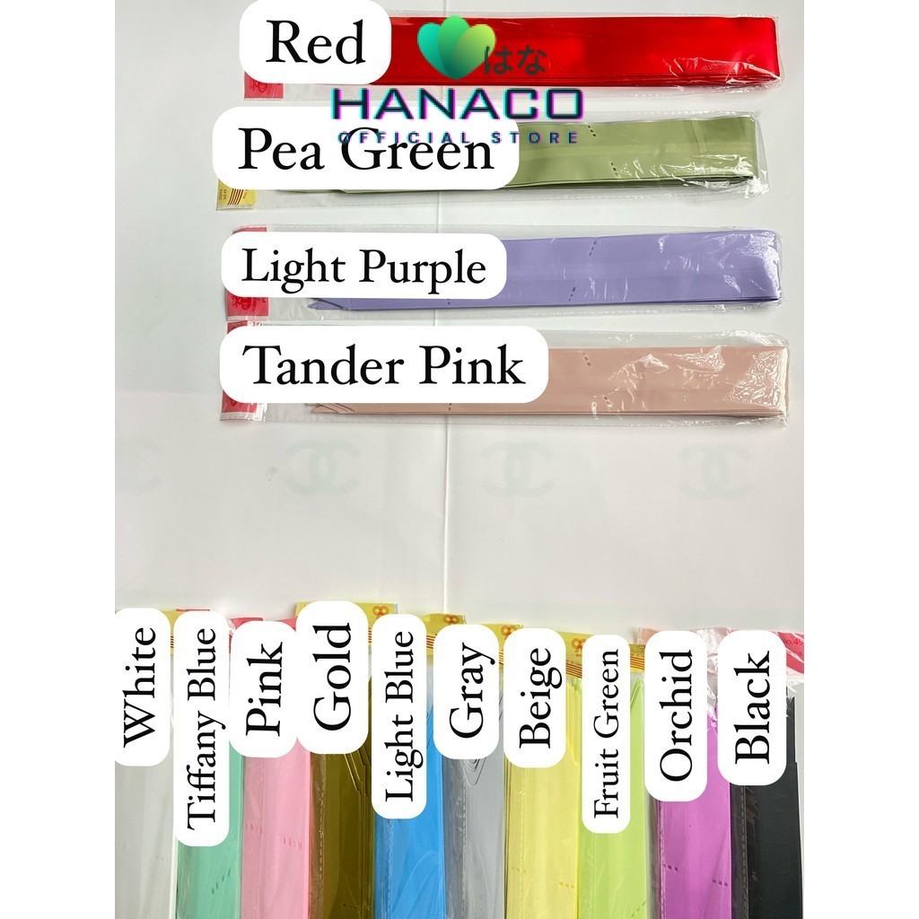 

HANACO - (1pack) Pita Tarik Motif / Pita Serut ELEGANT isi 10pcs Dekorasi