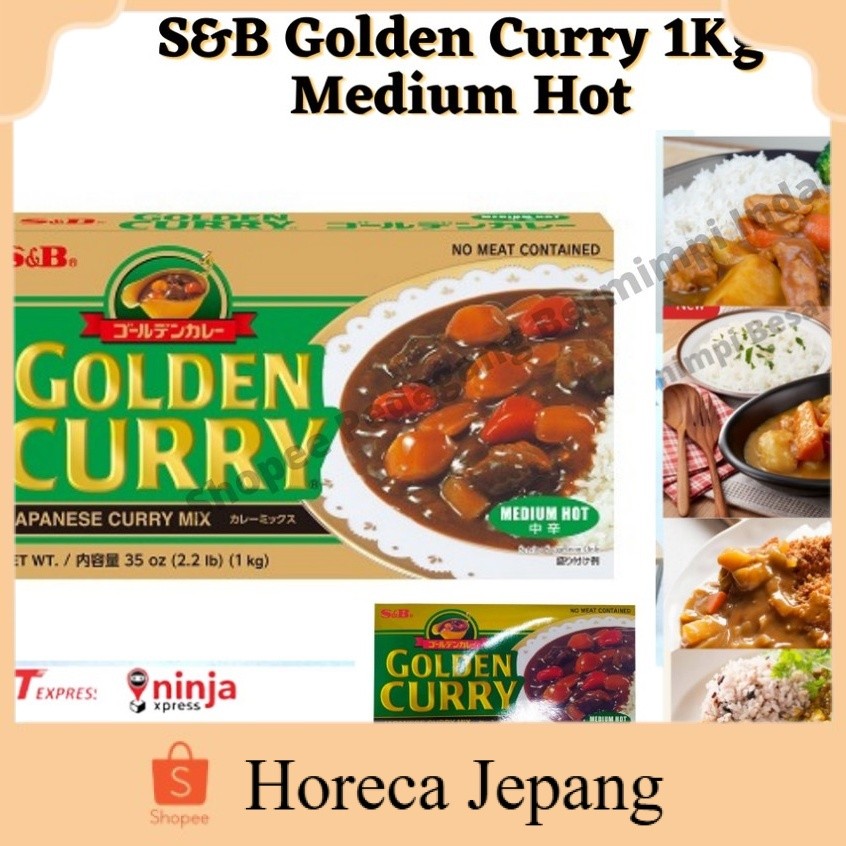 

S&B Golden Curry 1Kg Medium Hot | Kari Blok | Kari Jepang