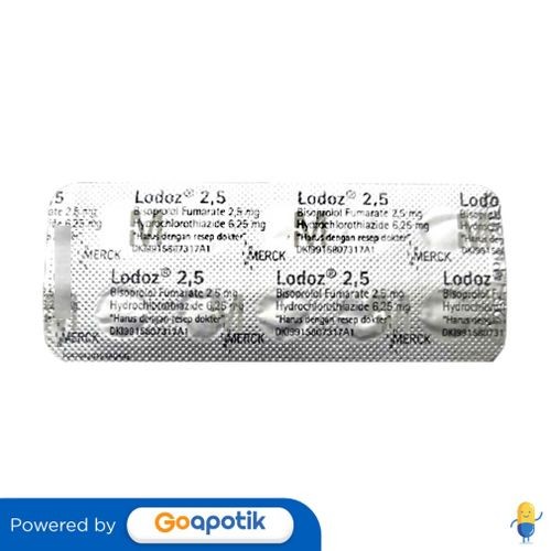 Lodoz 2.5/ 6.25 Mg Strip 10 Tablet  / Hipertensi