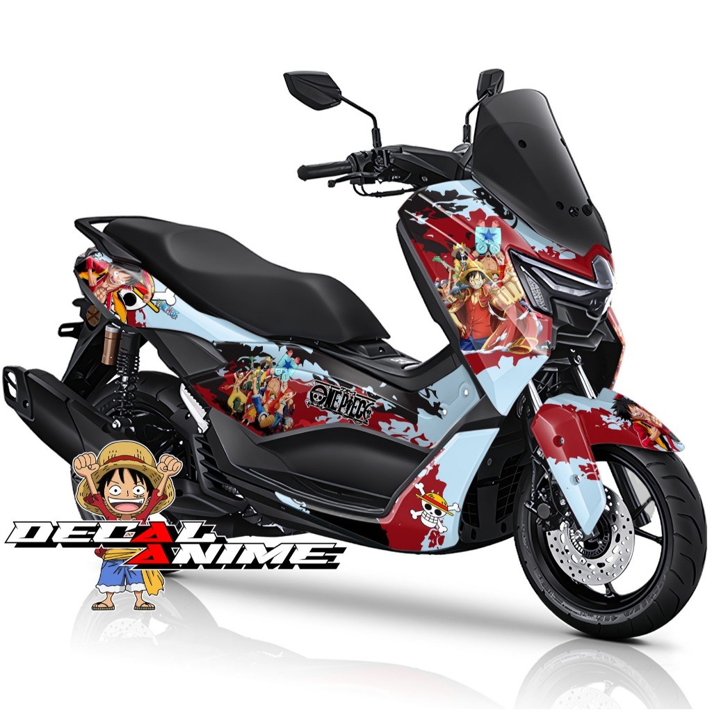 Decal Stiker NMAX TURBO Full body Stiker Nmax Old New Neo Turbo Decal Anime One Piece D Luffy 2