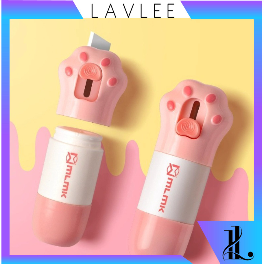 

Lavlee - 6317 Cutter dan Penghapus Alamat Resi Paket / Cute Information Remover Receipt / Cutter Mini Lucu 2 in 1 Package Opener