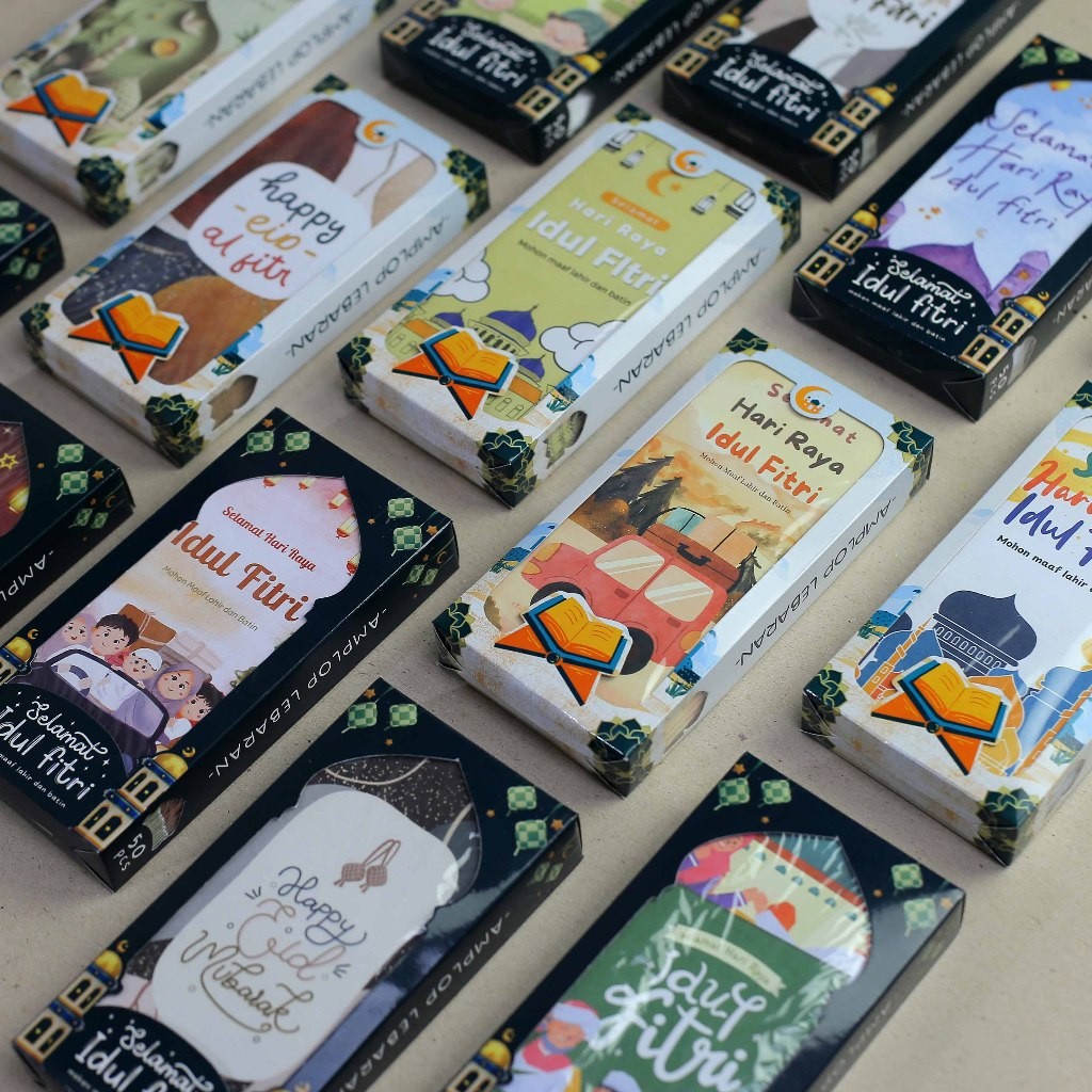 

Amplop Lebaran Premium (ISI 50PCS) Desain 2025 Berbagai Tema Angpau Idul FItri Panjang 100gsm