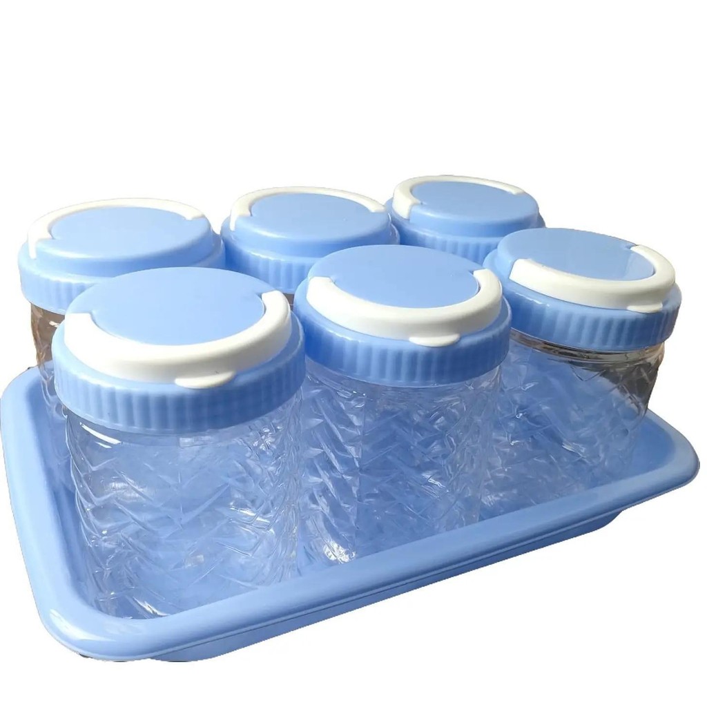 6pcs Toples Free 1 Nampan Toples Lebaran Set Nampan Candy Cornelius Plastik Tebal Wadah Penyimpanan 