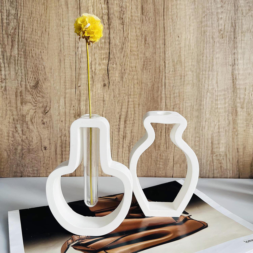 

Creativity Flagon Flowerpot Silicone MoldDIY NordicHydroponics Test Tube Vase Casting Molds Plaster Resin Craft Making Home