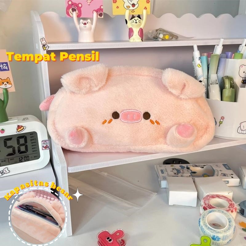 

Pink Piggy Hiu Berang-berang Monster kecil Tempat Pensil Kapasitas Besar Cartoon Case Lucu Tempat Pensil Multifungsi Tas Sekolah Kotak Pensil Kotak Pensil Anak Perempuan