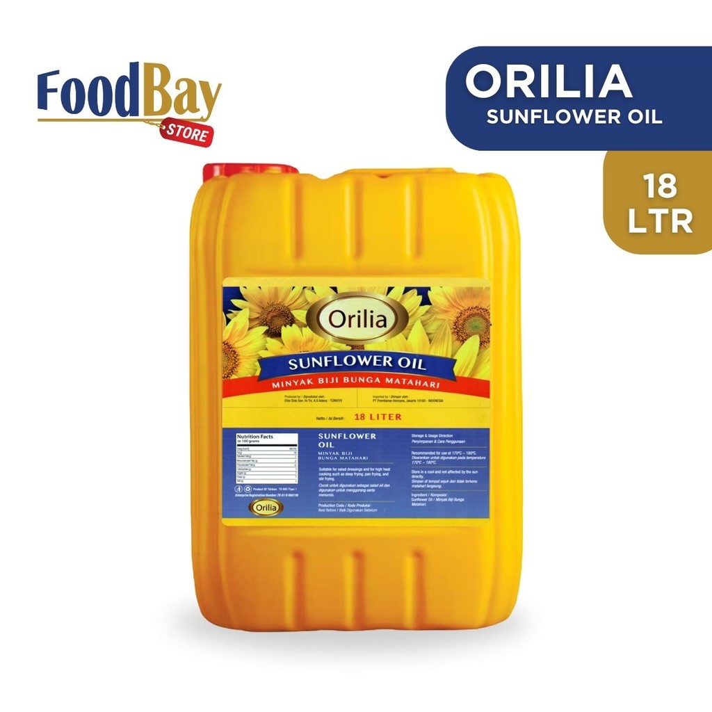 

ORILIA Minyak Biji Bunga Matahari Sunflower Oil 18 Ltr
