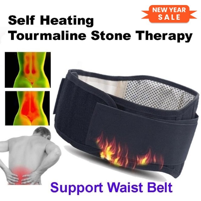 Sabuk Magnet Terapi Pinggang Therapy Tourmaline Belt Magnetic Self Heating Tourmaline