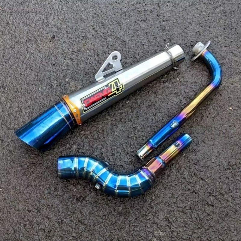 Daeng sai4 Conical OPEN Tube type wave 100 110 125xrm fury raider J rs125 rusi 100 smash/ skygo 125 