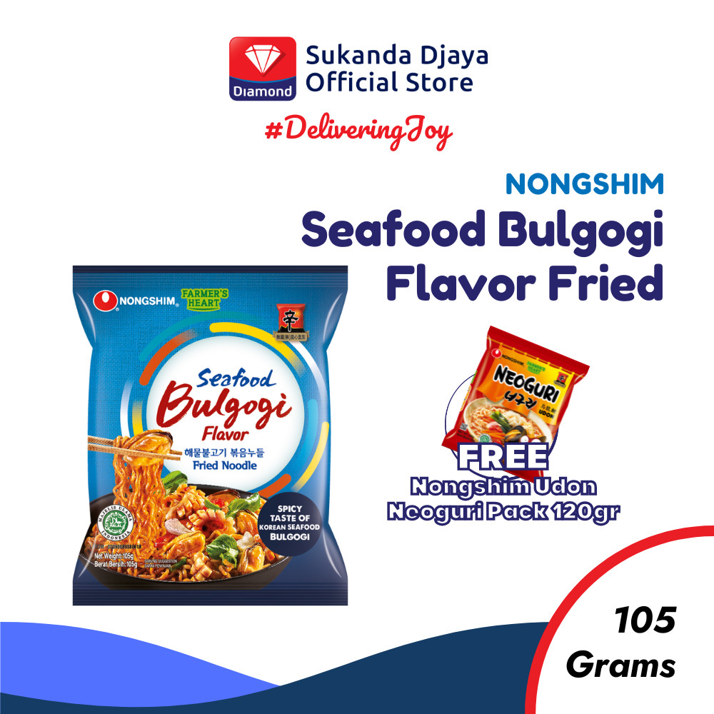 

[BUY 1 GET 1 PCS] Nong Shim Bulgogi Seafood Fried Ramyun 1 Pcs FREE Nong Shim Neoguri 120 gr 1 Pcs