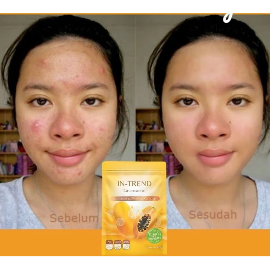 INTREND Sabun by Saf Cosmetic Sabun Untuk Mencerahkan Kulit Menutrisi Kulit Memutihkan Kulit 100% OR