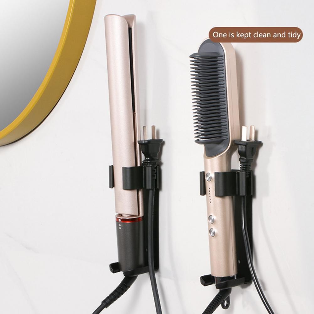 

Hair Straightener Holder Useful Home Supplies Hair Curler Holder Aviation Aluminum Hair Curling Iron Organizer for Home