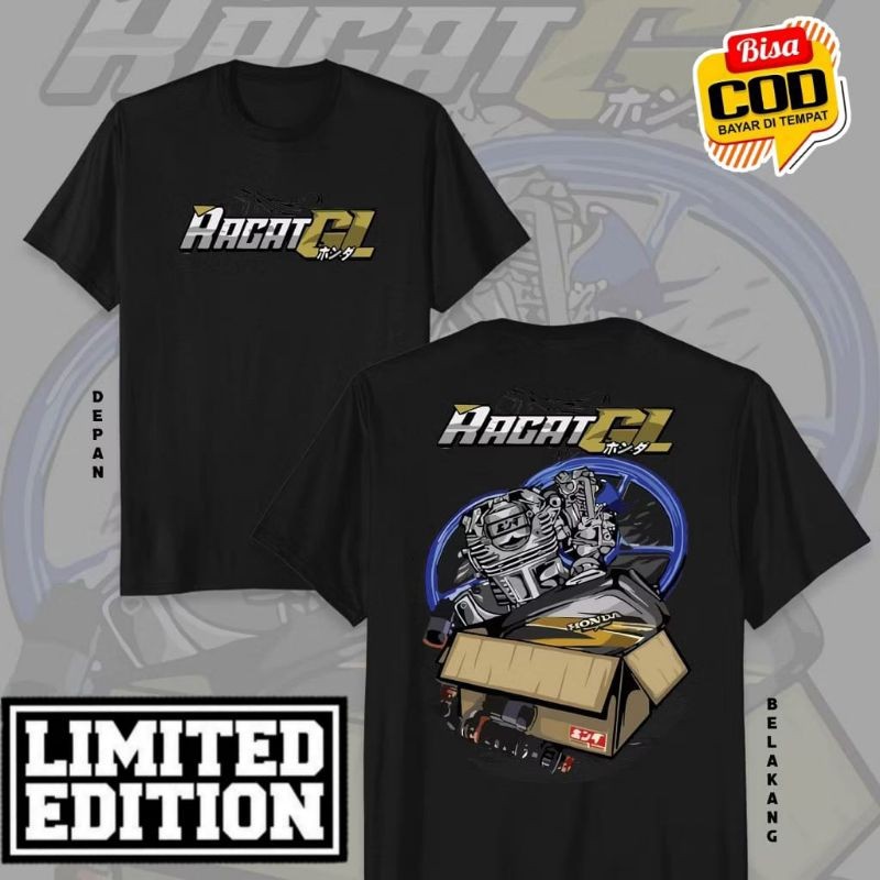 [JK77] Baju Kaos Atasan Honda Gank Herex // Kaos Ragat GL