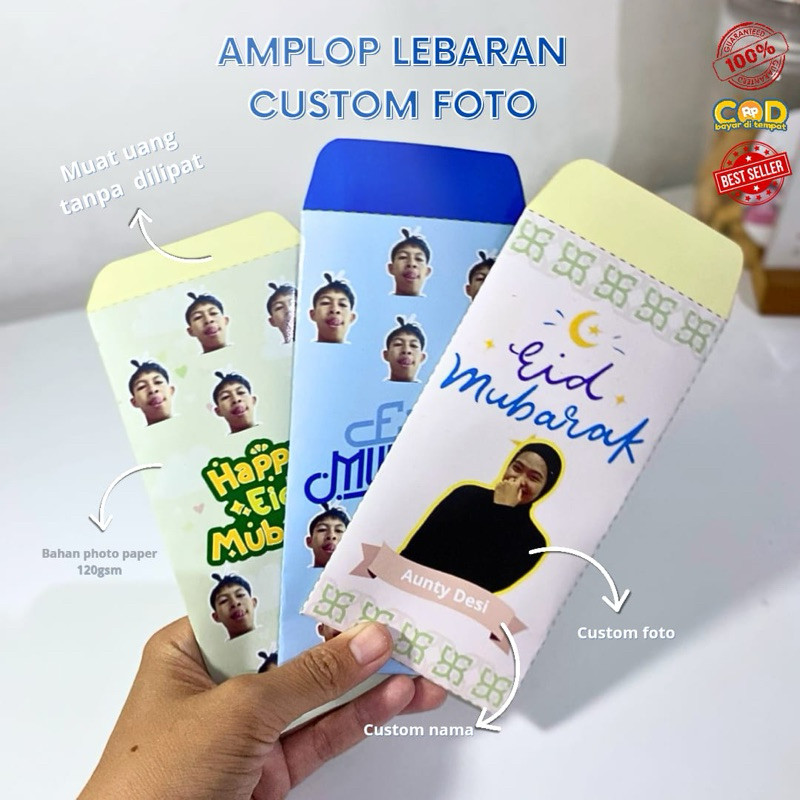 

WORDGIFT Amplop Lebaran Custom Wajah AMPLOP LEBARAN GRATIS CUSTOM GAMBAR FOTO, NAMA & DESAIN MURAH, BAHAN PREMIUM TEBAL ANGPAO/AMPLOP LEBARAN, ANGPAU KREATIF, SHOPEE ANGPAO, ANGPAO HARI RAYA, AMPLOP UNIK, MENARIK, LUCU, FREE
