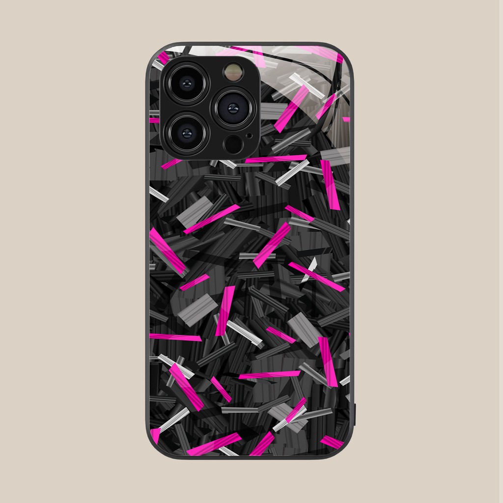 CH748 Casing Luxury purple carbon forged magnetic wireless charging anti-fingerprint hard phone case