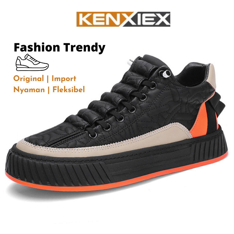 PROMO KENXIEX Original Sepatu Sneakers Pria Shoes Casual Sporty Fashion Formal Kekinian Ken121544