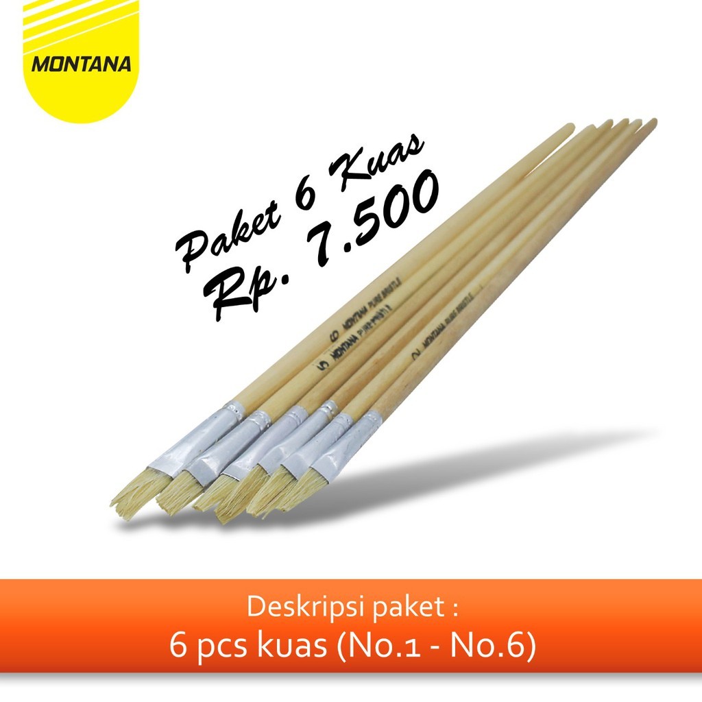 

MONTANA BUNDLING // Kuas Cat Air / Brush Acrylic Montana BRW1 - BRW6