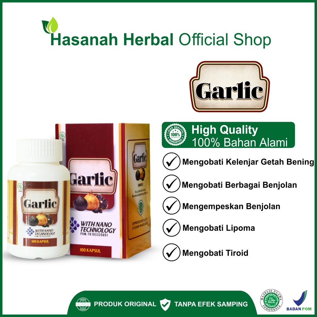 

Obat Segala Jenis Benjolan Walatra Black Garlic Kapsul Bawang Putih Hitam Herbal Alami