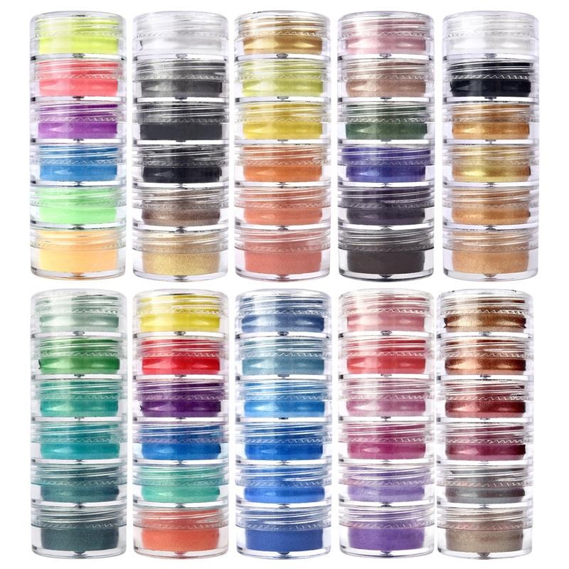 

6Colors/Set Pearl Powder Pigment Resin Mold Colorant Dye Pearlescent Epoxy Resin Pigment for DIY Epoxy Resin Crafts Supplies