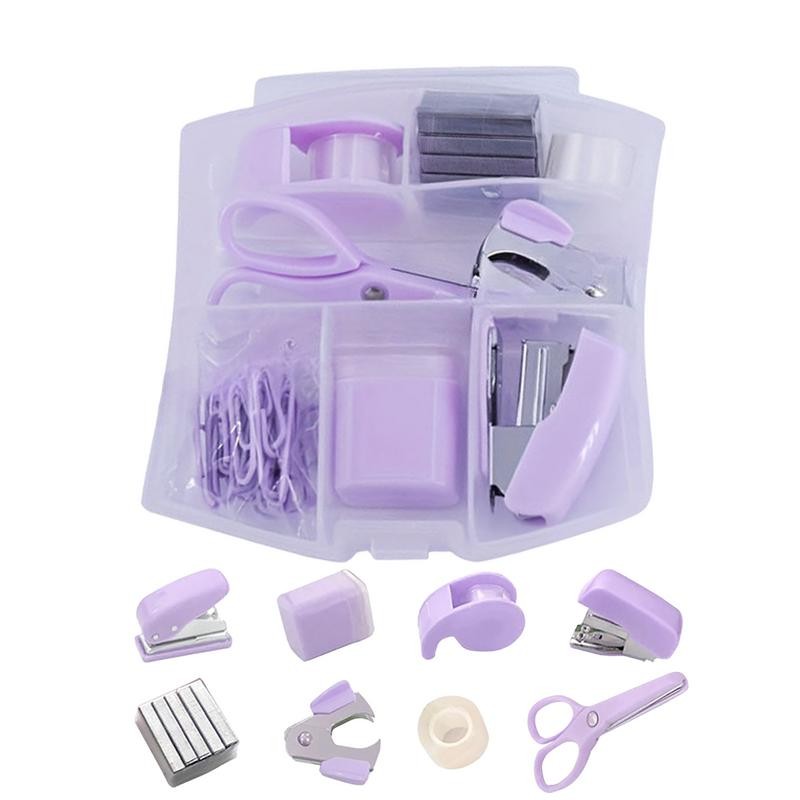 

Portable Stapler Small Cute Stapler Set Cute Office Supplies Miniature Stapler Set Portable Office Supply Stapler Kits with
