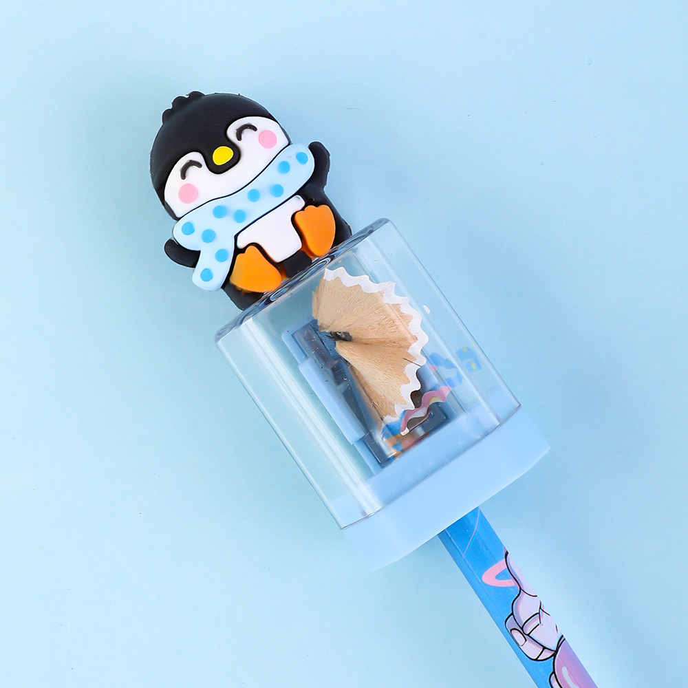 

weibo cute pencil sharpener 1PCS Cartoon Penguin Pencil Sharpener Normal Office & School Supplies