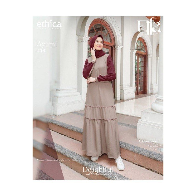 ETHICA Gamis Dewasa AYUMI 413 Caspian Red