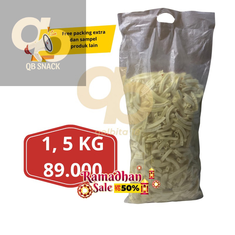 

QB - 1,5 KG STIK POTATO RENYAH SNACK PERBALL BALL GROSIR