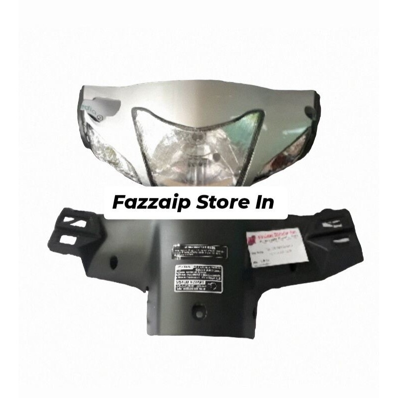 Batok Depan Belakang + Lampu Supra Fit New Silver